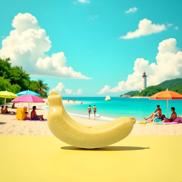 WaigN Yellow Banana Storage BPA-Free Outdoor Travel Case,Keep Fresh Banana