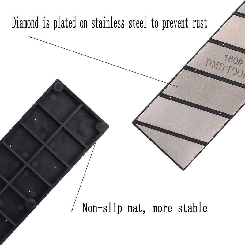 QZATACAEN Diamond Sharpening Stone, Diamond Flattening Stone, Lapping Plate, Single