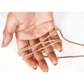 IBA Indianbeautifulart Hand Knotted Holy Basil Mini Tulsi Beads Necklace Beads (2mm)