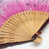 Boshiho Japanese-Style Folding Fan, Stylish, Pure Silk, Dance, Floral Pattern,