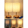 HSLighting Bedside Lamp Touch Dimmable Table Lamp with USB A+C
