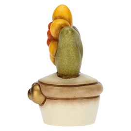 THUN - Glass with Daffodil - Ceramic - Party Favours - 4.7 x 3.5 x 6 cm H