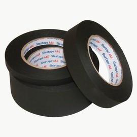 Shurtape CP-743 Matte Black Paper Tape (aka Permacel P-743): 1/2 in. x 60 yds. (Black)