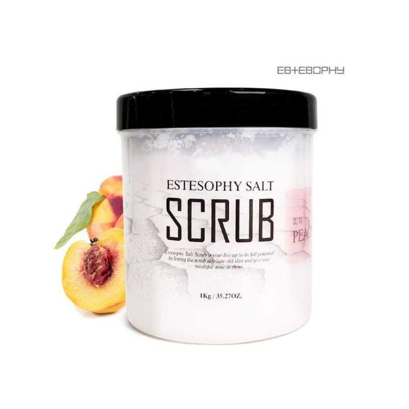 Esthesophy Scrub Salt Soap Peach 1000g Sauna Salt Beauty Salt