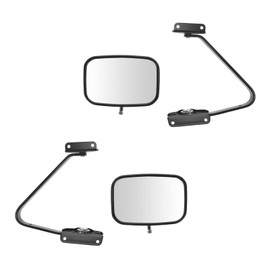 Mirrors Manual Swing Lock 5" x 8" Black LH RH Pair for Bronco F150 F250 F350