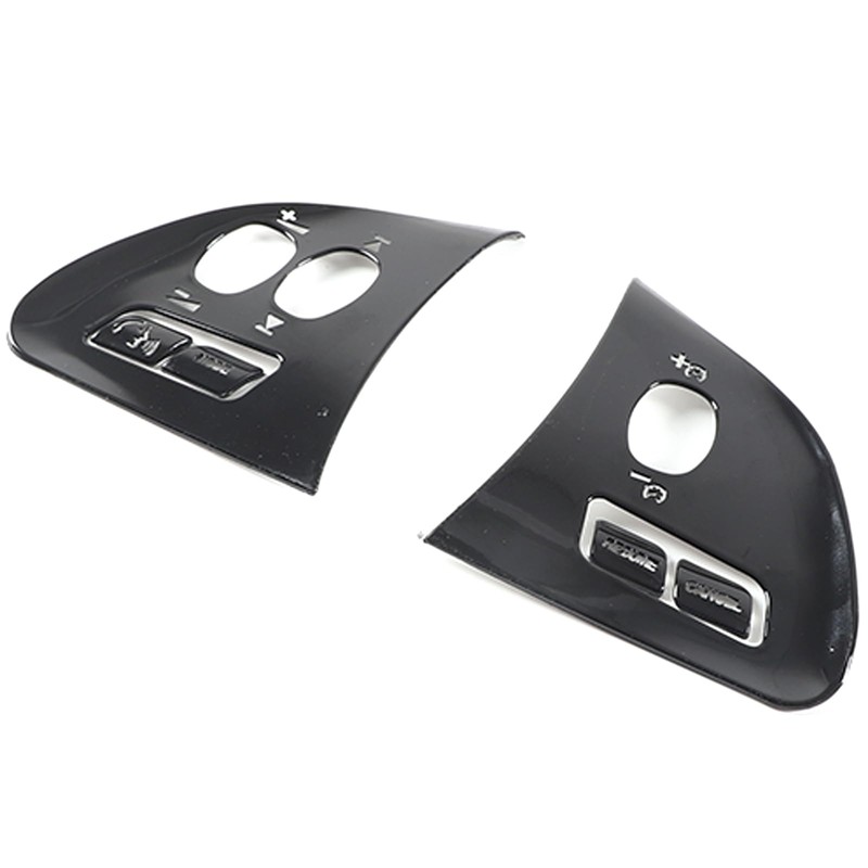 DIYUCAR Aluminium Alloy Black Car Styling Steering Wheel Knob Frame