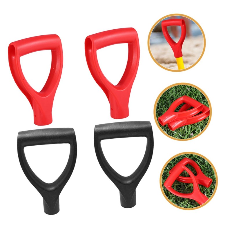 LALAFINA 4pcs D Shaped Grip Handle for Shovels Portable Replacement
