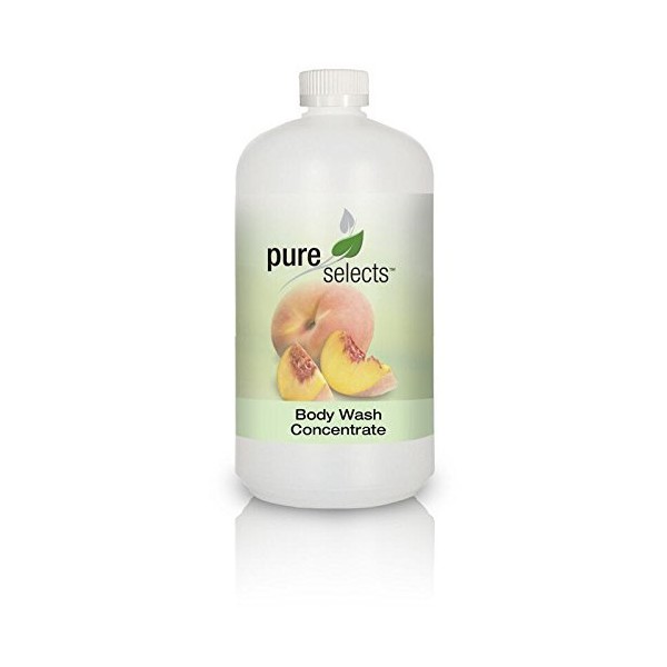 Pure Selects Body Wash Concentrate • 1 Quart makes a Gallon of Body Wash • HYPOALLERGENIC • Hydrating, Rich & Refreshing • ALL NATURAL • NO added Fragrance or Dye