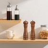 Wooden Salt and Pepper Grinder Set Refillable Salt & Pepper
