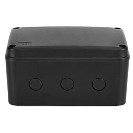 EGIZPY EG-043 IP66 Outdoor Weatherproof Universal Electronics Enclosure Project Black Conduit Junction Box 7.13"X4.37"X4.33" Large
