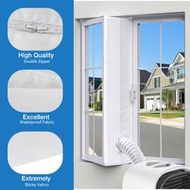 Oziral Window Seal for Air Conditioning, Mobile Air Conditioning Window Seal, Mobile Window Seal for Air Conditioners, 4 m, Suitable for Air Conditioning Window Seals