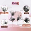 Lash Clusters, 120Pcs DIY Individual Eyelash Extenisons Natural Look D