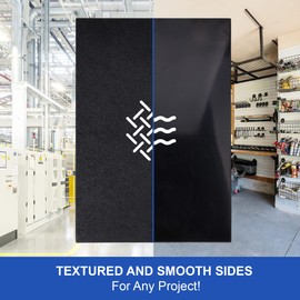 Duco USA-Made Custom Cut to Size ABS Plastic Sheets 1/4 Inch Thick - Black, Heat Moldable, Rigid, Thermoplastic ABS Boards - 1/4 Plastic Sheets for DIY Home Decor, Automotive, & Structural Crafts