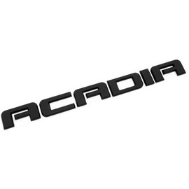 1Pc Acadia Front Door or Rear Liftgate Nameplate Logo Emblem Decorate Replacement for Acadia (Matte Black)