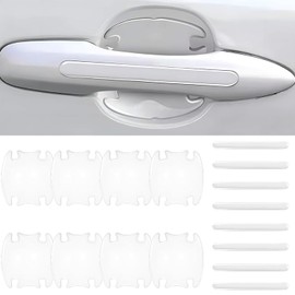 16Pcs Protector de Puertas Automovil, Protectores para Manija de Puerta de Coche Autoadhesivo Impermeable Antiarañazos Puerta Lateral Adecuado para AutomóViles, Todoterrenos