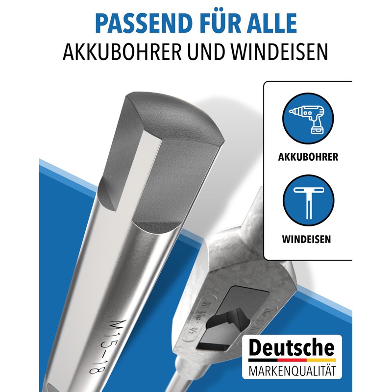 Screw Extractor Set with Tap Wrench - Extra Grip &