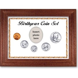SpecialYearGifts.com White Framed Birth Year Coin Gift Set, 1955 - Cherry