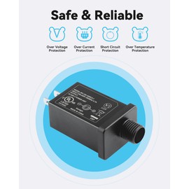 12V 1A Replacement Yard Inflatable Adapter for String Light Outdoor Low Voltage LED Controller