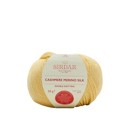 Sirdar Cashmere Merino Silk DK Double Knitting, Morning Yellow (413), 50g