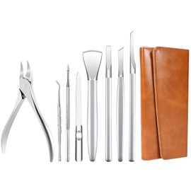 Ingrown Toenail Removal Kit, Pedicure Tools Kit Professional Knife Set Stainless Steel Ingrown Toenail Tool Foot Care Tools Nail Cuticle Remover (8 Pcs Set)