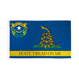 3x5 State of Nevada Gadsden Don't Tread On Me Flag 3'x5' Brass Grommets