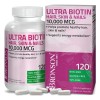 Suplemento Nutricional Biotina Bronson 10,000 mcg 120 Cápsulas Vegano