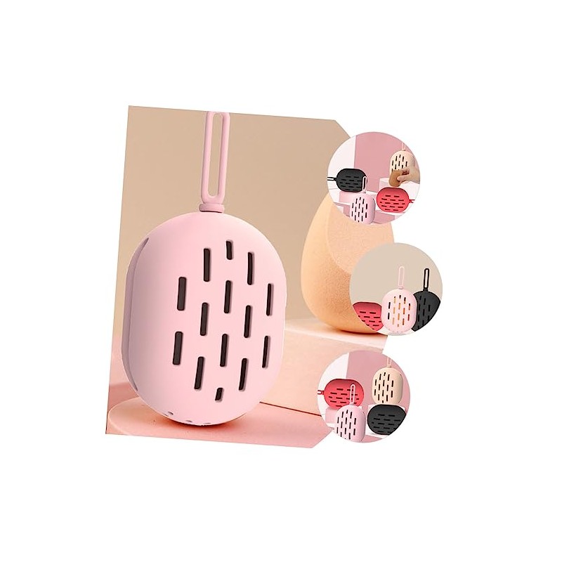 Abaodam 3piezas Soporte De Esponja De Maquillaje De Silicona Portátil