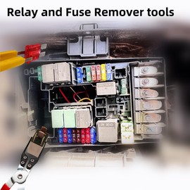 Komitasui Relay Puller Pliers, Fuse Puller Pliers, Automotive fuse puller tool, Fuse removal tool, Car electrical disconnect pliers (2-Pack)