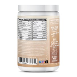 ABOUT YOUR COLLAGEN ABOUT YOUR COLLAGEN Peptide Energy Collagen Powder Hair, Nail, Skin, Type I & III,Caffeine for Energy, Vitamin C, Biotin, Hyaluronic Acid, Zero Sugar C 8.92 oz (Horchata)