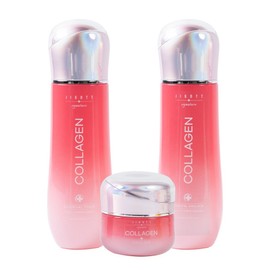 ZIGOT Signature Collagen Essential Skin Care 3 Piece Set (Skin + Lotion + Cream + Skin Sample + Lotion Sample), 1 Set / 지고트 시그니처 콜라겐 에센셜 스킨케어 3종 세트(스킨 +로션 +크림 +스킨샘플 +로션샘플), 1세트
