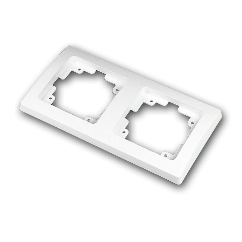 ChiliTec LED Dimmer with Protective Contact Socket, White, Flush-Mounted, Rotary,