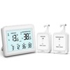OQIMAX Digital Fridge Freezer Thermometer with 2 Remote Sensor, Wireless