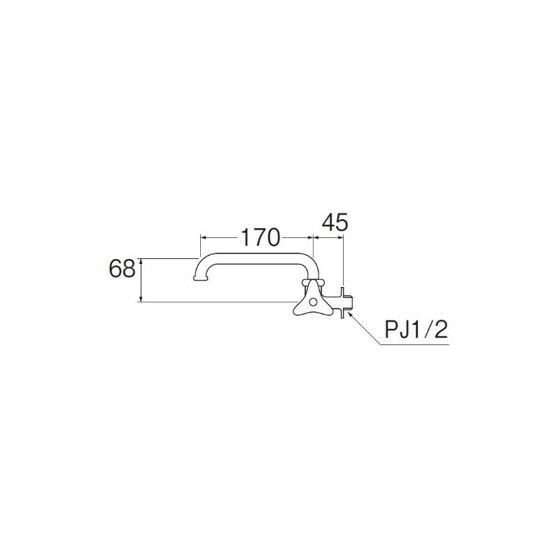 SANEI JA20J-13 Horizontal Freedom Faucet