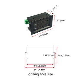 Proshopping Digital AC Voltage Frequency Meter, AC 80-500V Voltmeter 45-65Hz Frequency Counter, LED Display Voltage Gauge, Mini Volt Hz Monitor Tester, High Voltage Panel Indicator -for Generator, RV