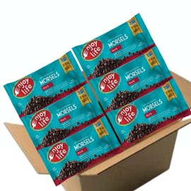 Enjoy Life Dark Chocolate Morsels, Baking Chocolate Chips Bundle, Vegan, Dairy Free, Gluten Free, Nut Free, Kosher, Soy Free, Allergy Friendly, 6 Bags (9 oz), Bulk Chocolate