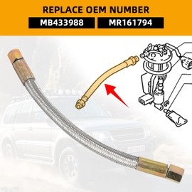 motoparty Fuel Pump Hose for 1992-1997 Mitsubishi Montero 3000GT MB433988 MR161794 High Pressure Hose