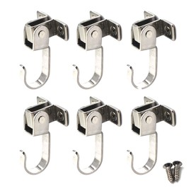 Rotating Hanger Hook 304 Stainless Steel Ceiling Hook Wall Mount Utility Hook Great for Boat Rigging,Hanging Plants,Hanger Coat(Pack of 6)