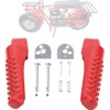 Chikia Red Foot Pegs Kit For Mini Bike Compatible with