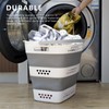 KBBYT Large Collapsible Laundry Baskets for Dirty Clothes, Plastic Laundry