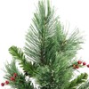 Northlight Mixed Cashmere Berry Pine Artificial Christmas Tree, Green