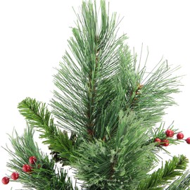 Northlight Mixed Cashmere Berry Pine Artificial Christmas Tree, Green