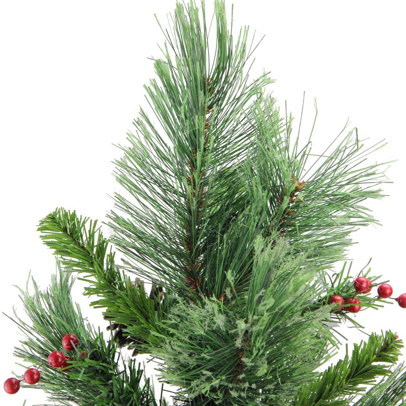 Northlight Mixed Cashmere Berry Pine Artificial Christmas Tree, Green