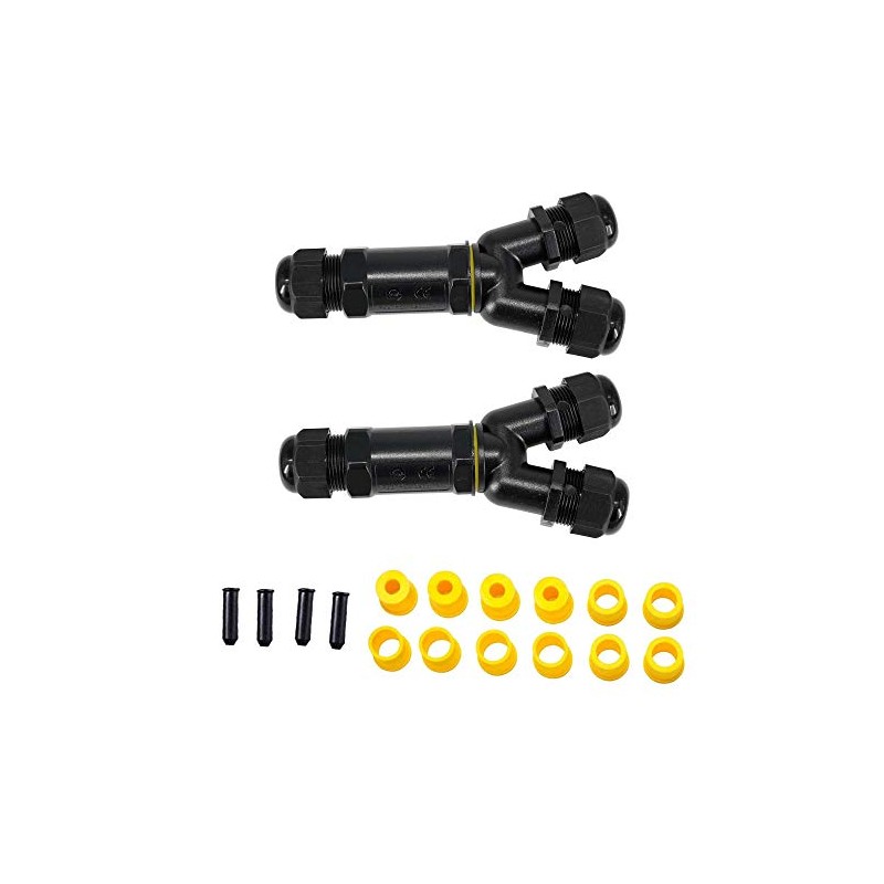 2 x Cable Connectors Waterproof Junction Box IP68 Junction Box