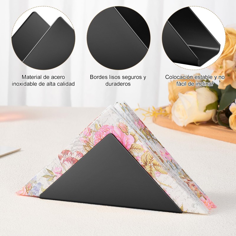 Servilletero Triangular, OUDAR Servilleteros para Mesa Elegantes, Servilleteros para Mesa