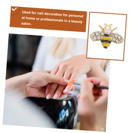 FOMIYES 20pcs Nail Art Charms Creative DIY Manicure Ornaments for Unique Nail Designs Alloy Nail Decor with Rhinestones for Nail Art Enthusiasts