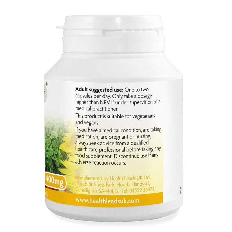 Vitamin B5 (Pantothenic Acid) 400mg x 90 Capsules (Magnesium Stearate