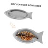 DOITOOL Fish Serving Platter Stainless Steel Fish Dish Fish Shaped