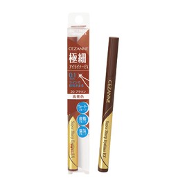 Cezanne Extra Fine Eyeliner EX 20 Brown 0.48ml Liquid Eyeliner Waterproof Moisture Proof Highly Pigmented
