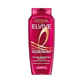 L'Oréal Paris Elvive Colour Protect Shampoo, with Pure Vitamin Cg and UV filters, for Coloured & Highlighted Hair, Suitable for all hair textures, 250ml