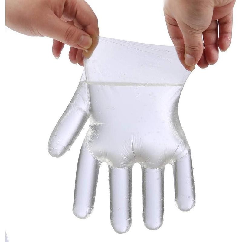 Disposable Food Prep Gloves - 500 count Plastic Food Safe